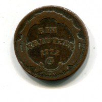 Austria, Maria Teresa (1740-1780): 1 kreuzer 1772-G (Herinek#1635)
