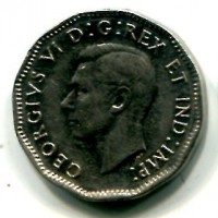 Canada, Giorgio VI (1936-1952): 5 cent 1946 (KM#39a)
