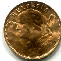 Svizzera, Confederazione: 20 franchi 1935
