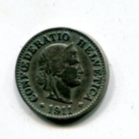 Svizzera, Confederazione: 5 centesimi 1911