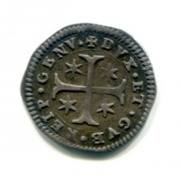 Genova, Dogi Biennali III fase (1637-1797): 1/17 scudo 1653-IAB (MIR#302/1)

