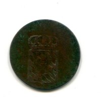 Germania, Bayern, Maximiliam IV Josef (1806-1825): 1 pfennig 1821 (KM#680)
