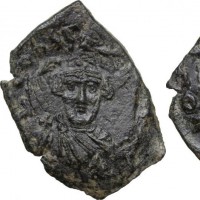 Costante II (641-668 d.C.): follis, zecca di Siracusa (Spahr#35; Sear#1104; D.O.#173; MIB#205), grammi 3,83