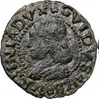 Casteldurante, Guidobaldo I da Montefeltro (1482-1508): quattrino (Cavicchi#17; CNI, tav XVI#2), grammi 1,01