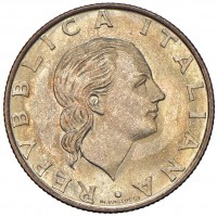 Repubblica Italiana (dal 1946): 200 lire 1977 -PROVA- "Lavoro" (Gigante#P5), nell'astuccio originale