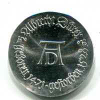 Germania, Rep. Democratica (1949-1990): 10 marchi 1971 "A.Durer" (KM#31), nella sua confezione