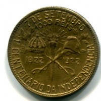 Brasile: 1000 reis 1922 (KM#522.1)
