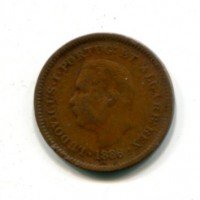 India Portoghese, Luiz I (1861-1889): 1/8 tanga 1886 (KM#307)
