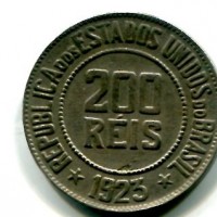 Brasile: 200 reis 1923 (KM#519)
