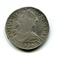 Messico, Carlo IV (1788-1808): 8 reales 1789-FM-M° (KM#107)