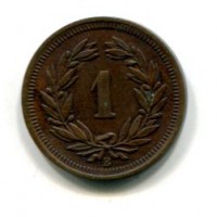 Svizzera, Confederazione: 1 rappen 1929