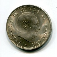 Danimarca, Federico IX (1947-1972): 10 kroner 1967 (KM#856)