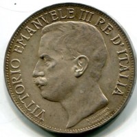 Vittorio Emanuele III (1900-1943): 5 lire 1911 "Cinquantenario" (Gigante#-)
