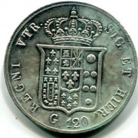 Napoli, Ferdinando II (1830-1859): piastra 1856 (Gigante#87)
