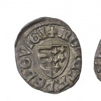 Ungheria, Ludwig I (1342-1382): denaro (Huszar#535), gr.0,59