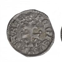 Ungheria, Ludwig I (1342-1382): denaro (Huszar#547), gr.0,59