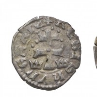 Ungheria, Ludwig I (1342-1382): denaro (Huszar#547), gr.0,55