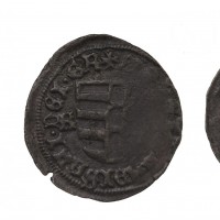 Ungheria, Ladislao V (1453-1457): denaro (Huszar#649), gr.1,10