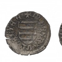 Ungheria, Johann Hunyadi (1446-1453): denaro (Huszar#649), gr.0,31