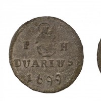 Ungheria, Leopoldo I (1657-1705): duarius 1699-Kremnitz (Huszar#1499), gr.0,53