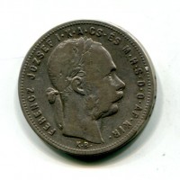 Ungheria, Francesco Giuseppe (1848-1916): 1 fiorino 1881 (KM#465)