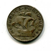 Portogallo, Repubblica (dal 1910): 5 escudos 1934 (KM#581)