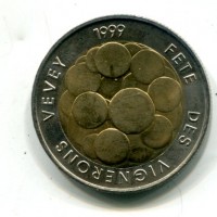 Svizzera, Confederazione: 5 franchi 1999
