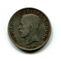 Svezia, Gustaf V (1907-1950): 1 krona 1924 (KM#786.2)