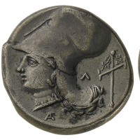 Grecia, Akarnania, Leukas (320-280 a.C.): statere (BCD Akarnania#269), grammi 8.46