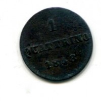 Firenze, Leopoldo II (1824-1859): 1 quattrino 1848 (Gigante#115)
