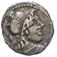Cornelia, Cn.Cornelius Cn.f Lentulus Clodianus (88 a.C.): denario (Crawford#345/1), grammi 3.48, mm 17