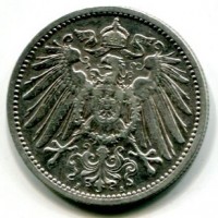 Germania, Guglielmo II (1888-1918): 1 marco 1892-A (KM#14)
