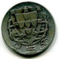 Portogallo, Repubblica (dal 1910): 2,5 escudos 1948 
