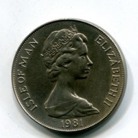 Isola di Man, Elisabetta II (1952-2022): 1 corona 1981 "Anno del Disabile"
