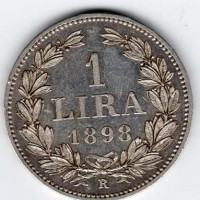 San Marino: 1 lira 1898 (Gigante#27)
