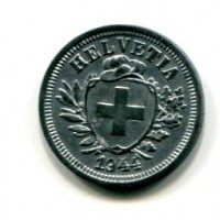 Svizzera, Confederazione: 1 rappen 1944