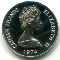 Isole Cayman: 50 cent. 1974 (KM#5)
