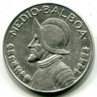 Panama: 1/2 balboa 1930 (KM#12.1)
