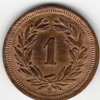 Svizzera, Confederazione: 1 rappen 1931
