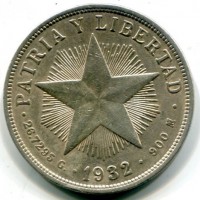 Cuba: 1 peso 1932 (KM#15.2)
