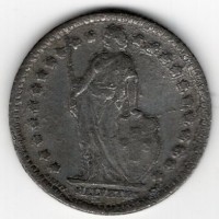 Svizzera, Confederazione: falso d' epoca, 1 franco 1910
