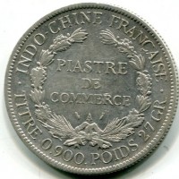 Indocina Francese:  piastra di commercio 1896 (KM#5A.1)
