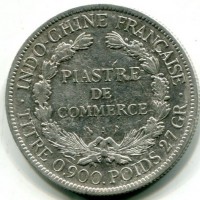 Indocina Francese: piastra di commercio 1901 (KM#5A.1)
