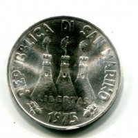 San Marino: 1975, 500 lire, da confezione originale zecca
