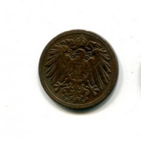 Germania, Guglielmo II (1888-1918): 1 pfennig 1890-E (KM#-)