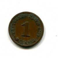 Germania, Guglielmo II (1888-1918): 1 pfennig 1899-J (KM#-)