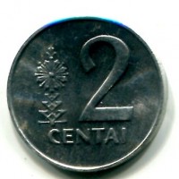 Lituania: 2 centai 1991 (KM#86)