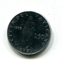 Vaticano, Paolo VI (1963-1978): 50 lire 1965-III