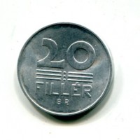 Ungheria, Repubblica Popolare (1949-1989): 20 filler 1966 "Spighe" (KM#550)