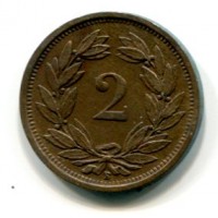 Svizzera, Confederazione: 2 rappen 1937
